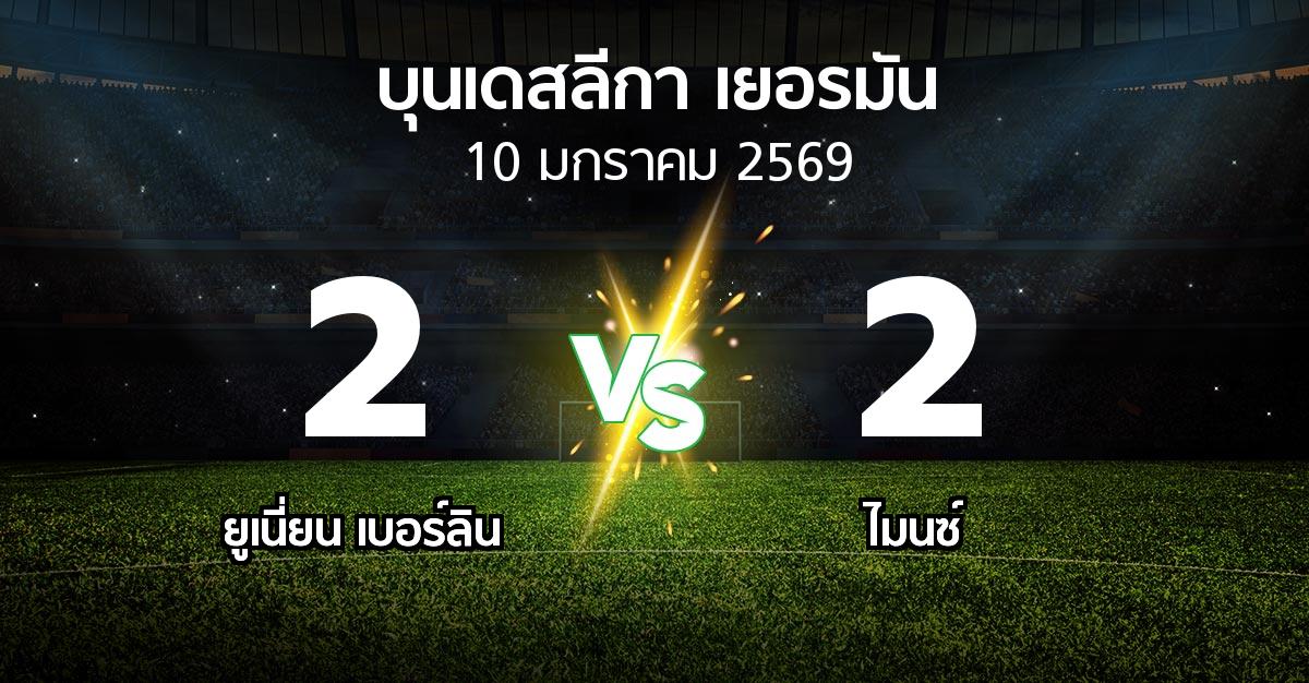 ผลบอล : ยูเนี่ยน เบอร์ลิน vs ไมนซ์ (บุนเดสลีกา 2025-2026)