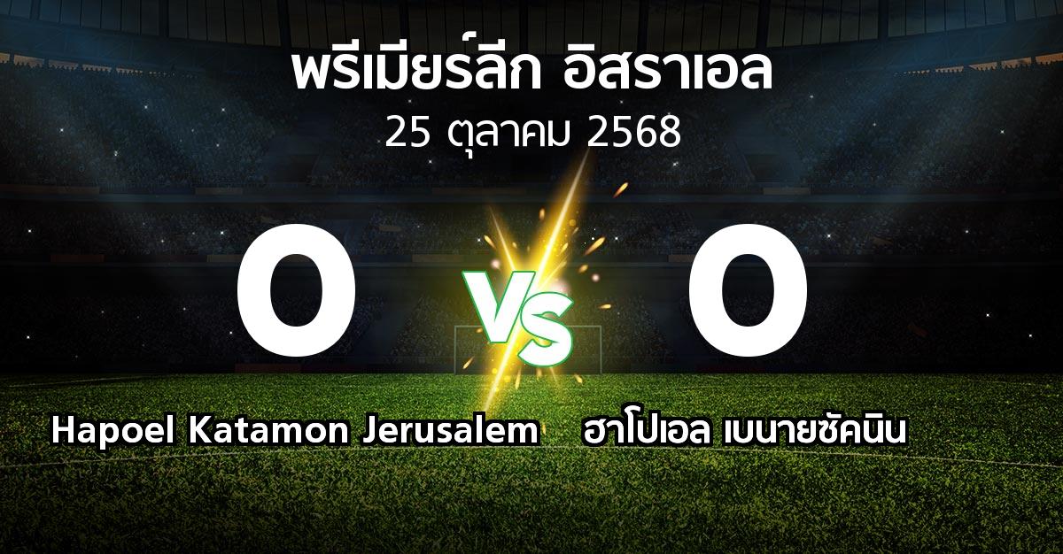 ผลบอล : Hapoel Katamon Jerusalem vs ฮาโปเอล เบนายซัคนิน (พรีเมียร์ลีก-อิสราเอล 2025-2026)
