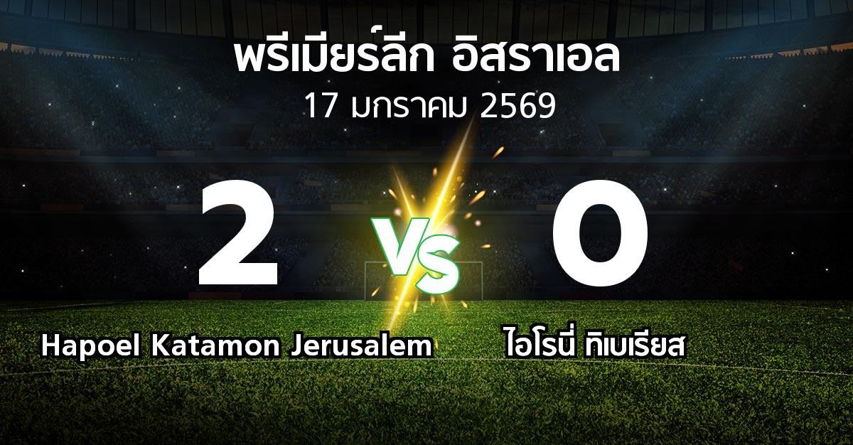 ผลบอล : Hapoel Katamon Jerusalem vs ไอโรนี่ ทิเบเรียส (พรีเมียร์ลีก-อิสราเอล 2025-2026)