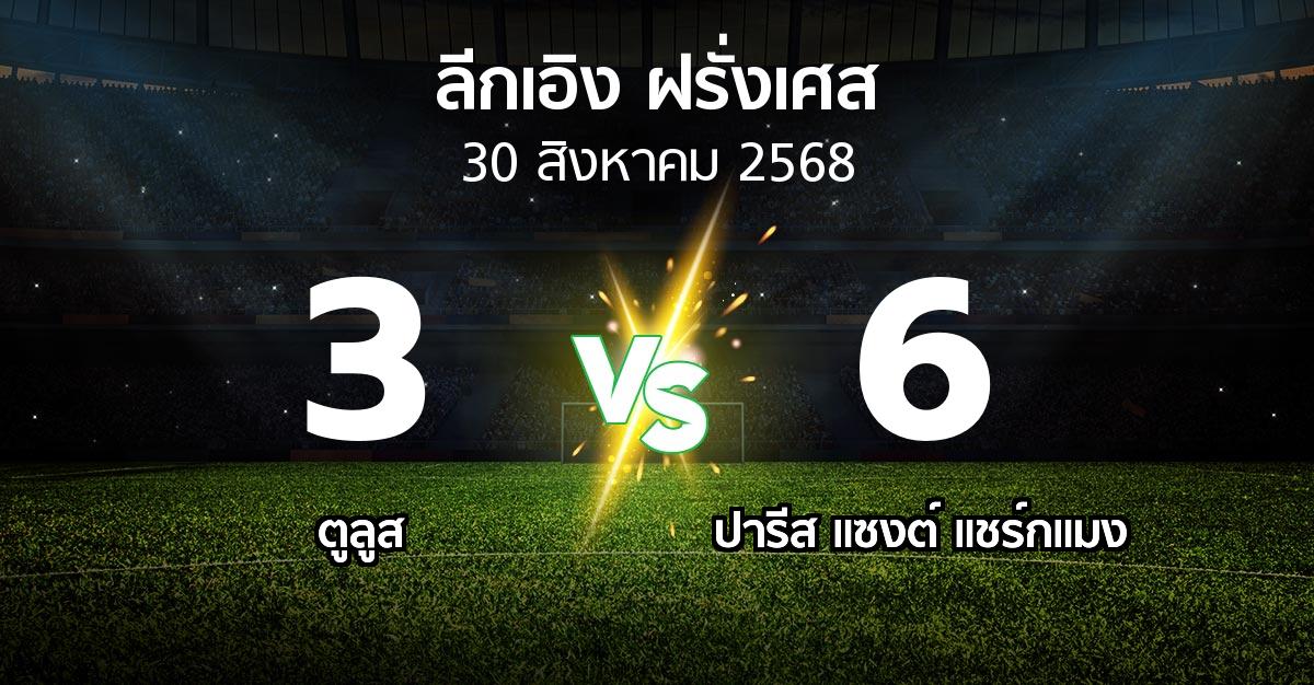 ผลบอล : ตูลูส vs เปแอสเช (ลีกเอิง 2025-2026)