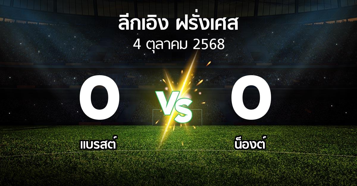 ผลบอล : แบรสต์ vs น็องต์ (ลีกเอิง 2025-2026)