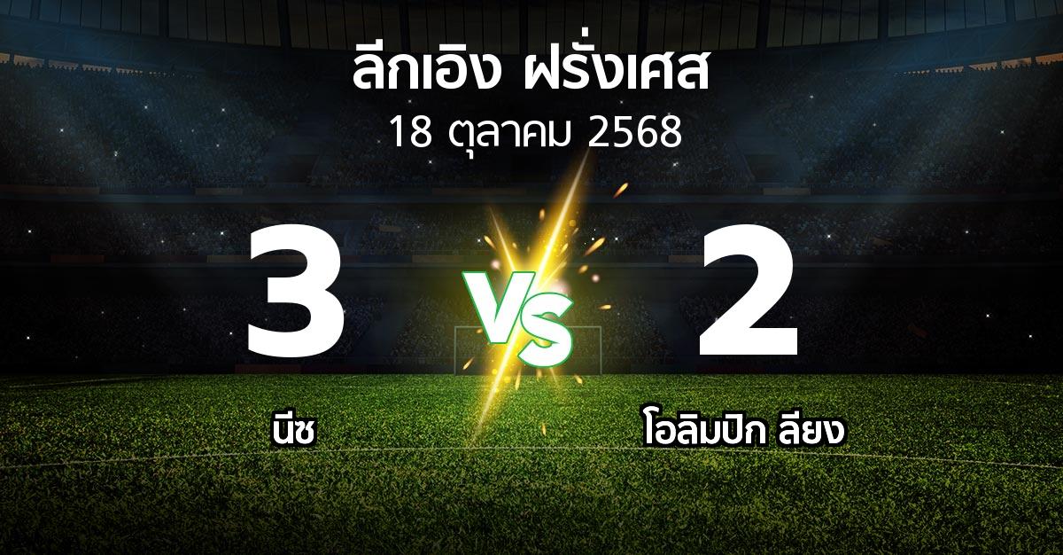 ผลบอล : นีซ vs ลียง (ลีกเอิง 2025-2026)