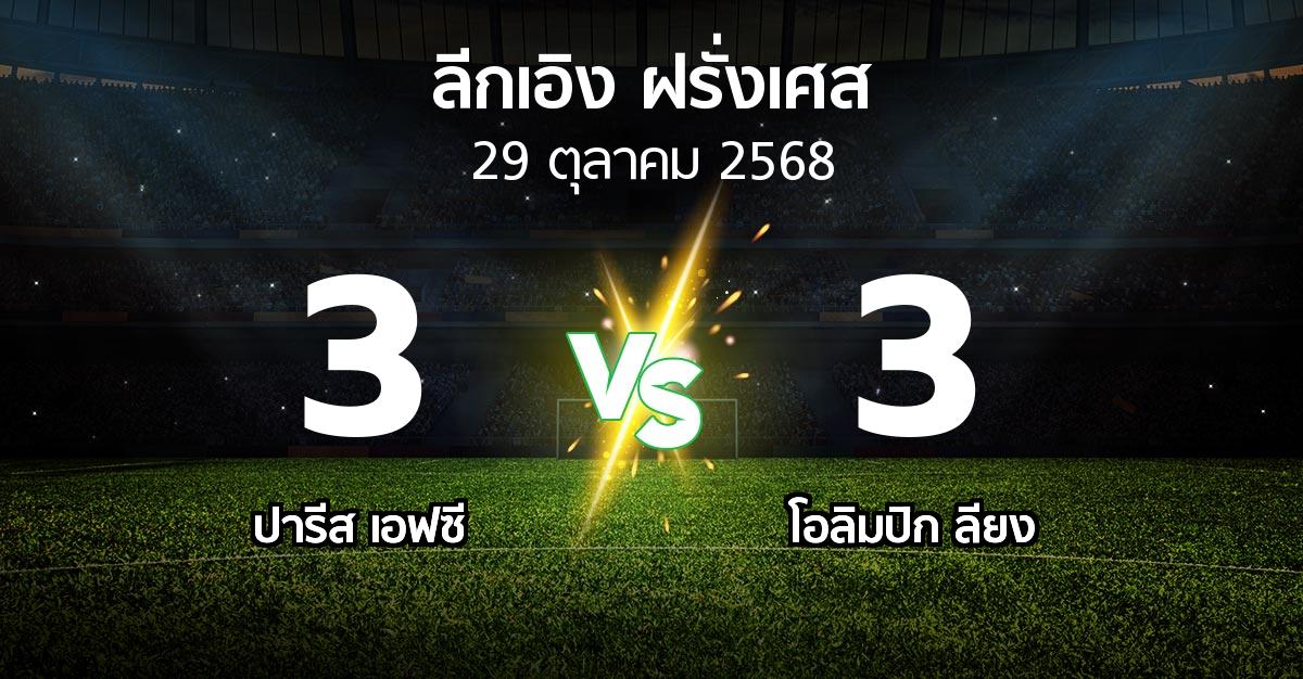 ผลบอล : ปารีส เอฟซี vs ลียง (ลีกเอิง 2025-2026)