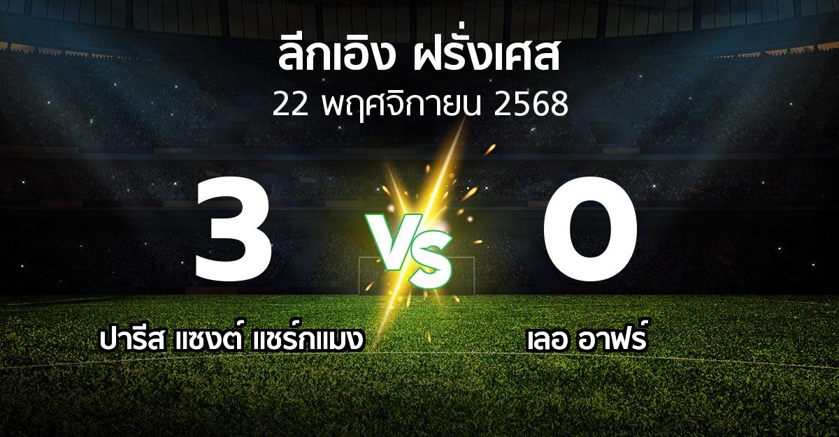 ผลบอล : เปแอสเช vs เลอ อาฟร์ (ลีกเอิง 2025-2026)