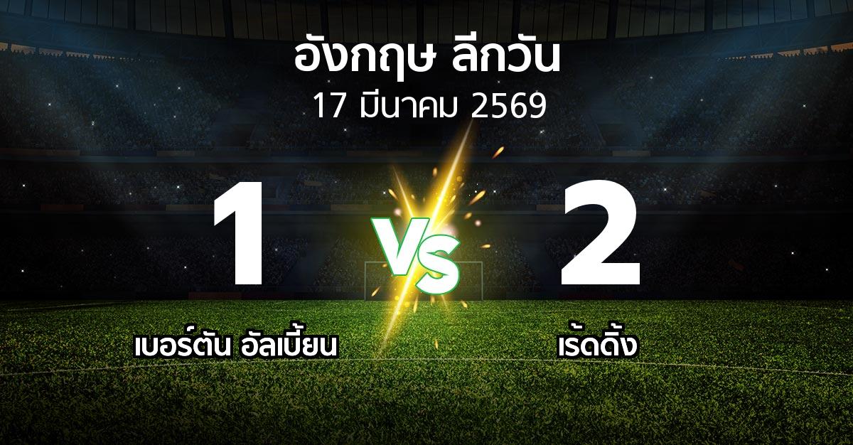 ผลบอล : เบอร์ตัน อัลเบี้ยน vs เร้ดดิ้ง (ลีกวัน-อังกฤษ 2025-2026)