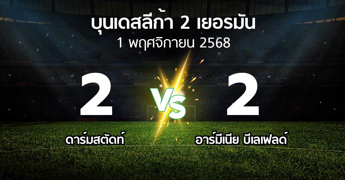 ผลบอล : ดาร์มสตัดท์ vs อาร์มีเนีย บีเลเฟลด์ (บุนเดสลีก้า-2-เยอรมัน 2025-2026)