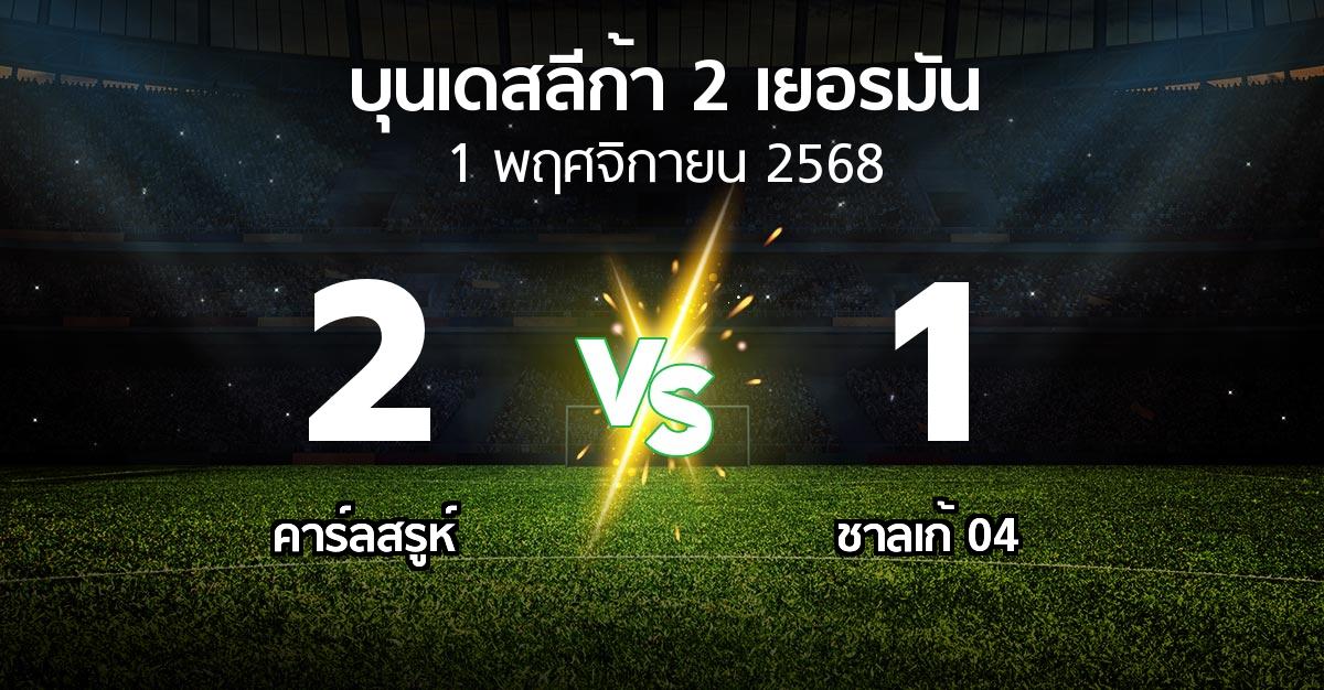 ผลบอล : คาร์ลสรูห์ vs ชาลเก้ 04 (บุนเดสลีก้า-2-เยอรมัน 2025-2026)