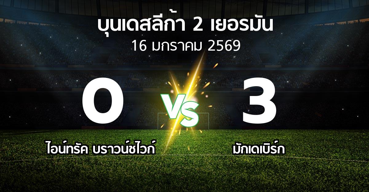 ผลบอล : บราวน์ชไวก์ vs มักเดเบิร์ก (บุนเดสลีก้า-2-เยอรมัน 2025-2026)