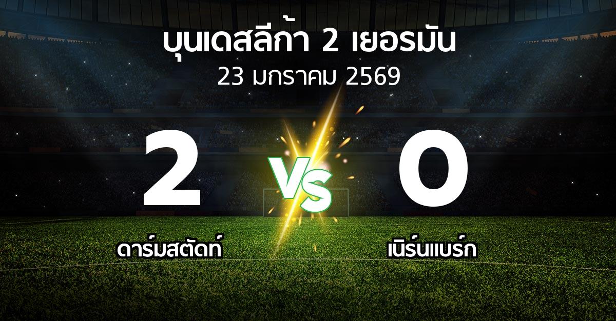 ผลบอล : ดาร์มสตัดท์ vs เนิร์นแบร์ก (บุนเดสลีก้า-2-เยอรมัน 2025-2026)