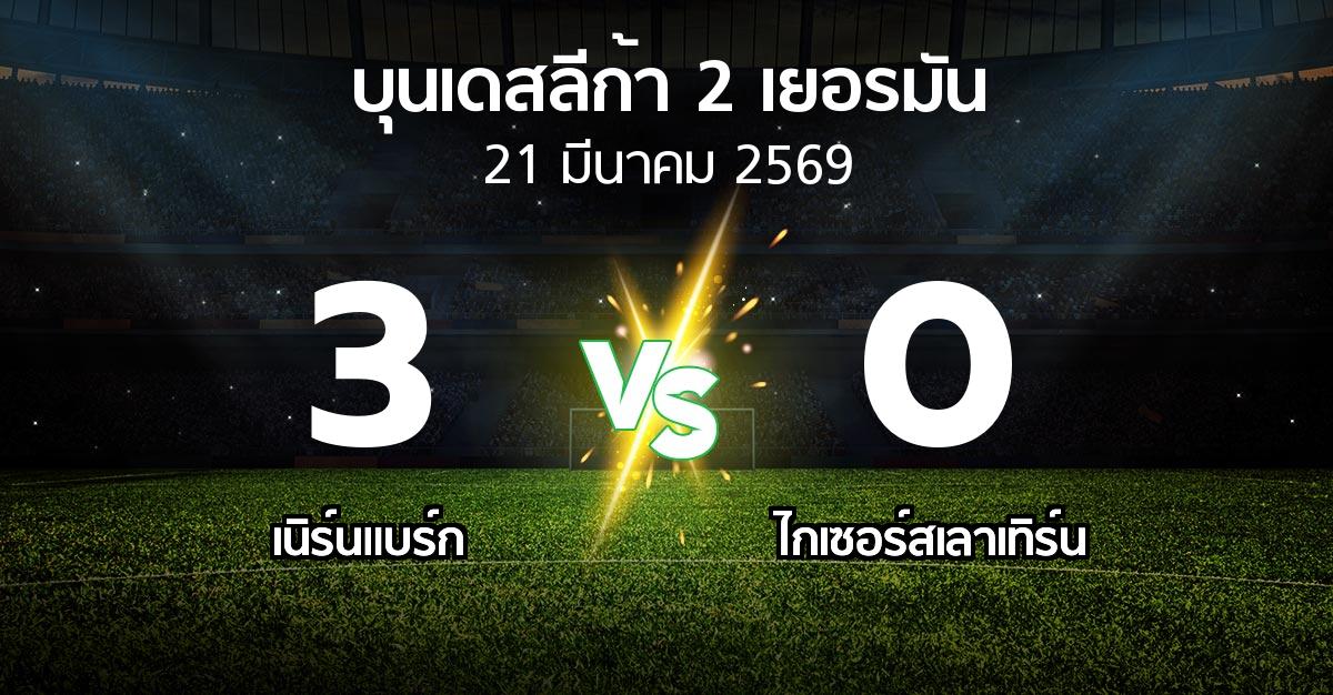 ผลบอล : เนิร์นแบร์ก vs ไกเซอร์สเลาเทิร์น (บุนเดสลีก้า-2-เยอรมัน 2025-2026)
