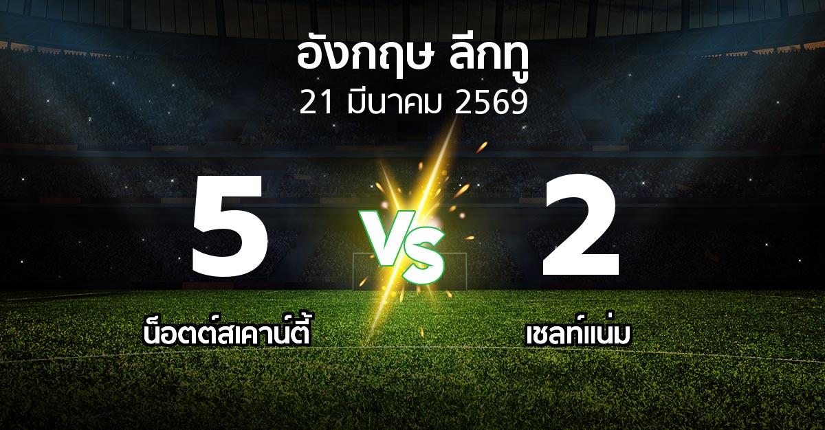 ผลบอล : น็อตต์สเคาน์ตี้ vs เชลท์แน่ม (อังกฤษดิวิชั่น2 2025-2026)