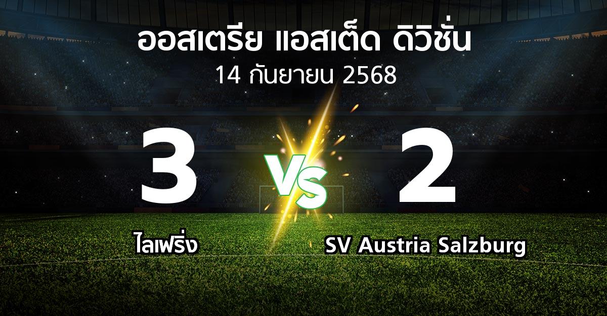 ผลบอล : ไลเฟริ่ง vs SV Austria Salzburg (ออสเตรีย-แอสเต็ด-ดิวิชั่น 2025-2026)