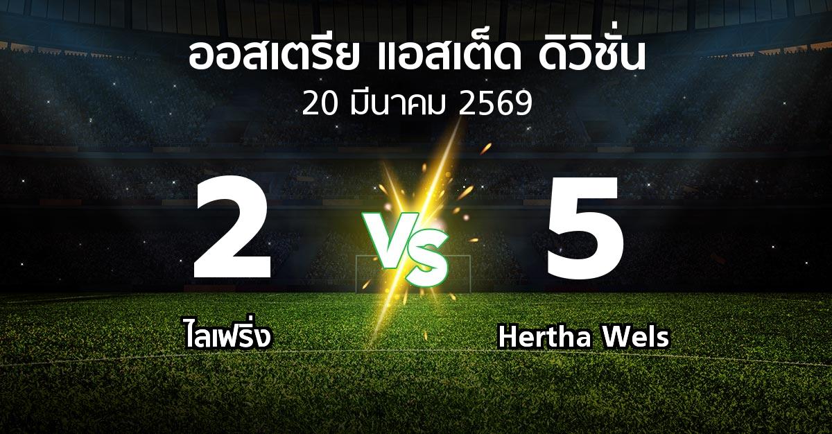 ผลบอล : ไลเฟริ่ง vs Hertha Wels (ออสเตรีย-แอสเต็ด-ดิวิชั่น 2025-2026)