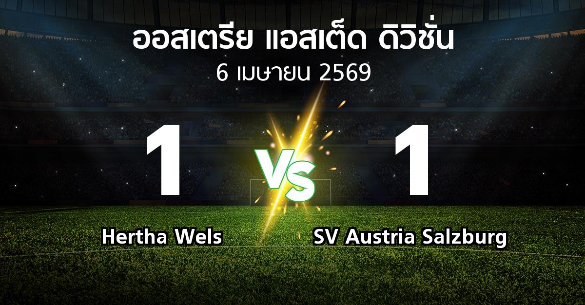 ผลบอล : Hertha Wels vs SV Austria Salzburg (ออสเตรีย-แอสเต็ด-ดิวิชั่น 2025-2026)