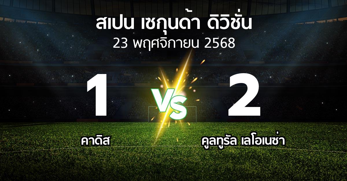 ผลบอล : คาดิส vs คูลทูรัล เลโอเนซ่า (สเปน-เซกุนด้า-ดิวิชั่น 2025-2026)