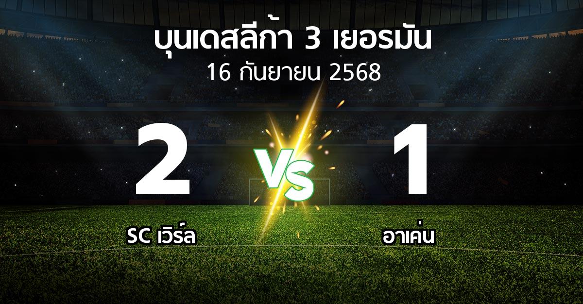 ผลบอล : SC เวิร์ล vs อาเค่น (บุนเดสลีก้า-3-เยอรมัน 2025-2026)