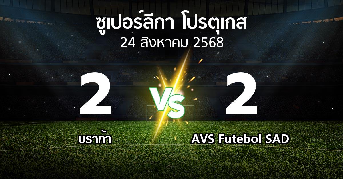 ผลบอล : บราก้า vs AVS Futebol SAD (ซูเปอร์ลีกา-โปรตุเกส 2025-2026)