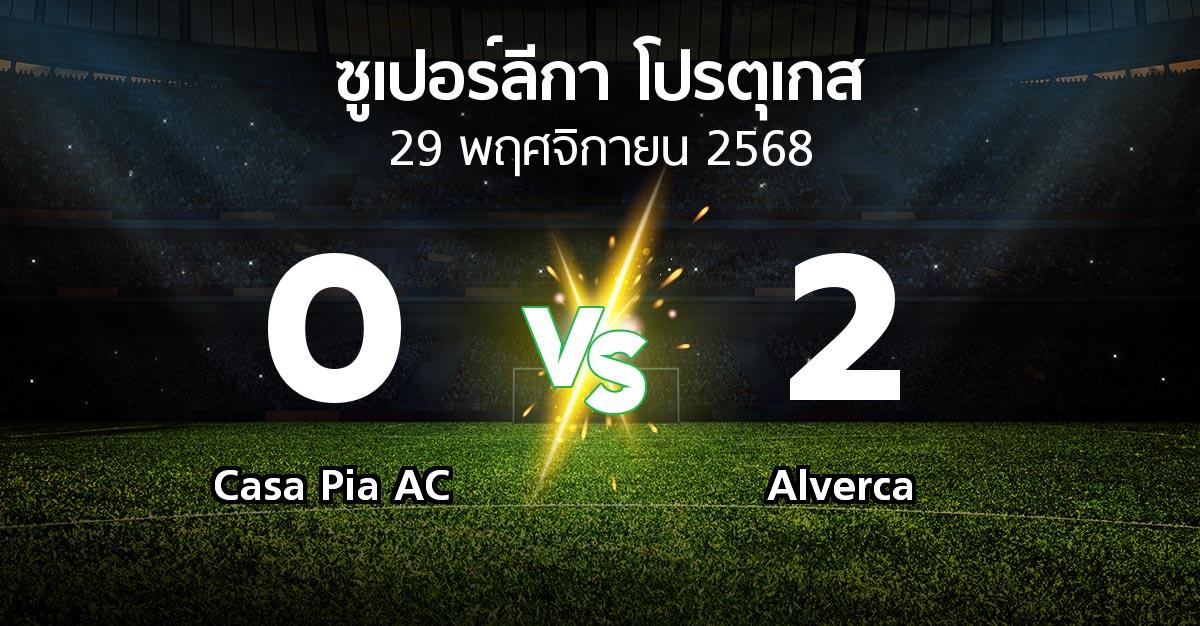 ผลบอล : Casa Pia AC vs Alverca (ซูเปอร์ลีกา-โปรตุเกส 2025-2026)