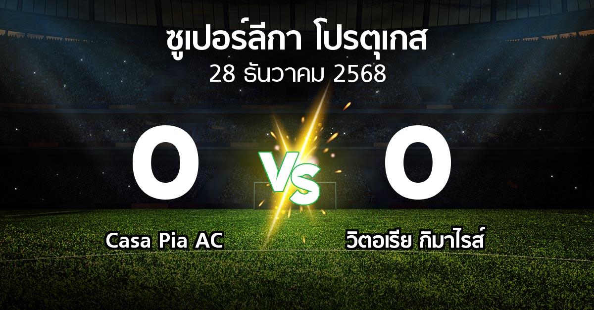 ผลบอล : Casa Pia AC vs วิตอเรียกิมาไรส์ (ซูเปอร์ลีกา-โปรตุเกส 2025-2026)