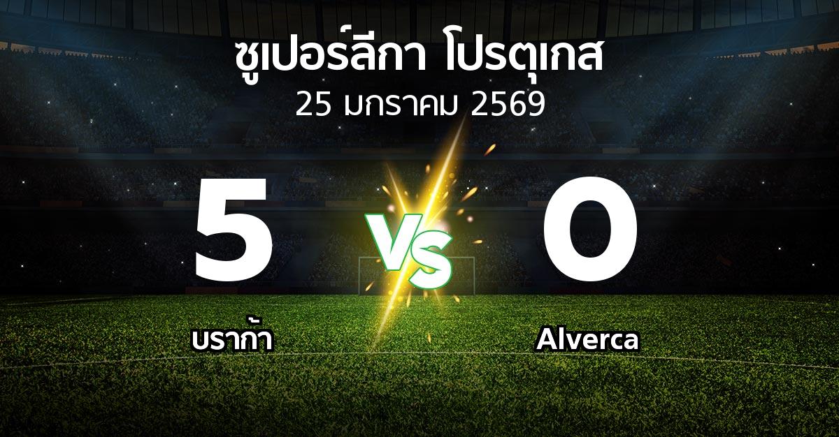 ผลบอล : บราก้า vs Alverca (ซูเปอร์ลีกา-โปรตุเกส 2025-2026)