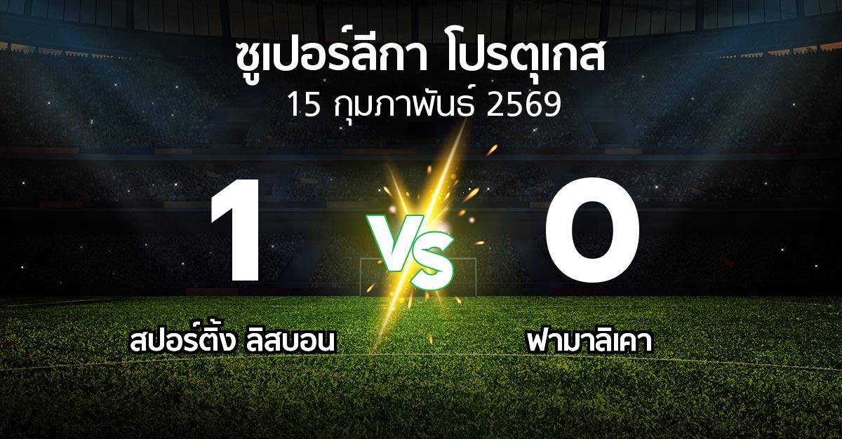 ผลบอล : สปอร์ติ้ง ลิสบอน vs ฟามาลิเคา (ซูเปอร์ลีกา-โปรตุเกส 2025-2026)