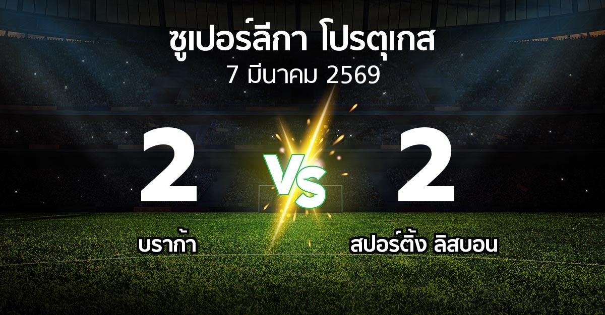 ผลบอล : บราก้า vs สปอร์ติ้ง ลิสบอน (ซูเปอร์ลีกา-โปรตุเกส 2025-2026)