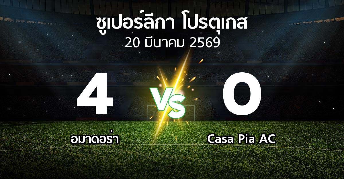 ผลบอล : อมาดอร่า vs Casa Pia AC (ซูเปอร์ลีกา-โปรตุเกส 2025-2026)