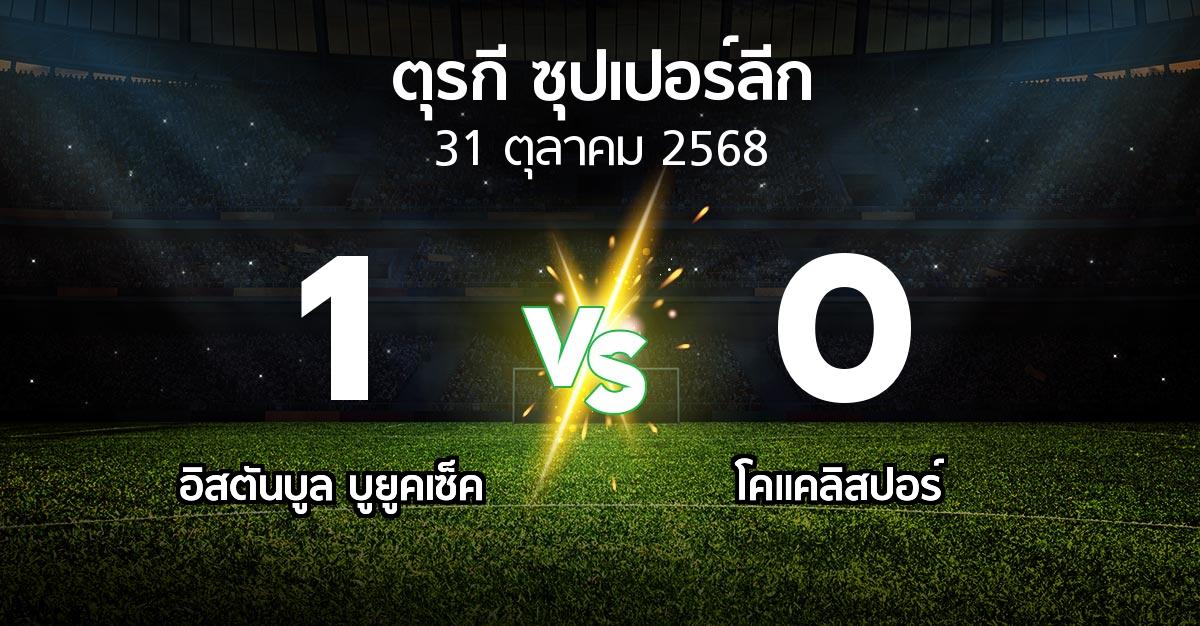 ผลบอล : อิสตันบูล บูยูคเซ็ค vs Kocael (ตุรกี-ซุปเปอร์ลีก 2025-2026)