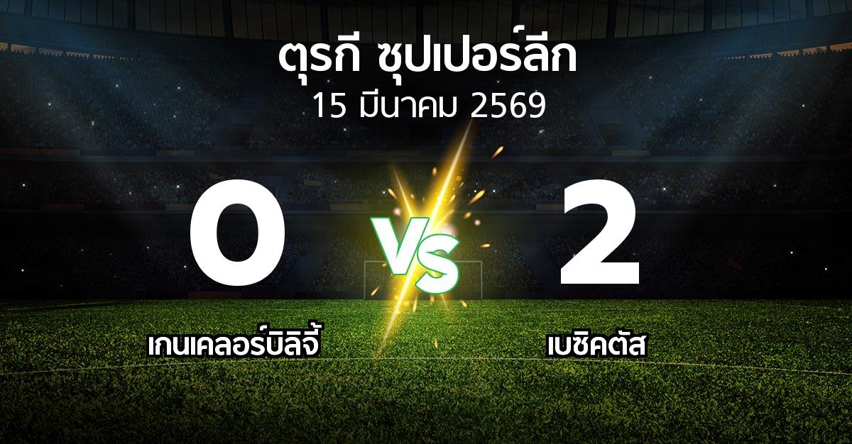 ผลบอล : เกนเคลอร์บิลิจี้ vs เบซิคตัส (ตุรกี-ซุปเปอร์ลีก 2025-2026)