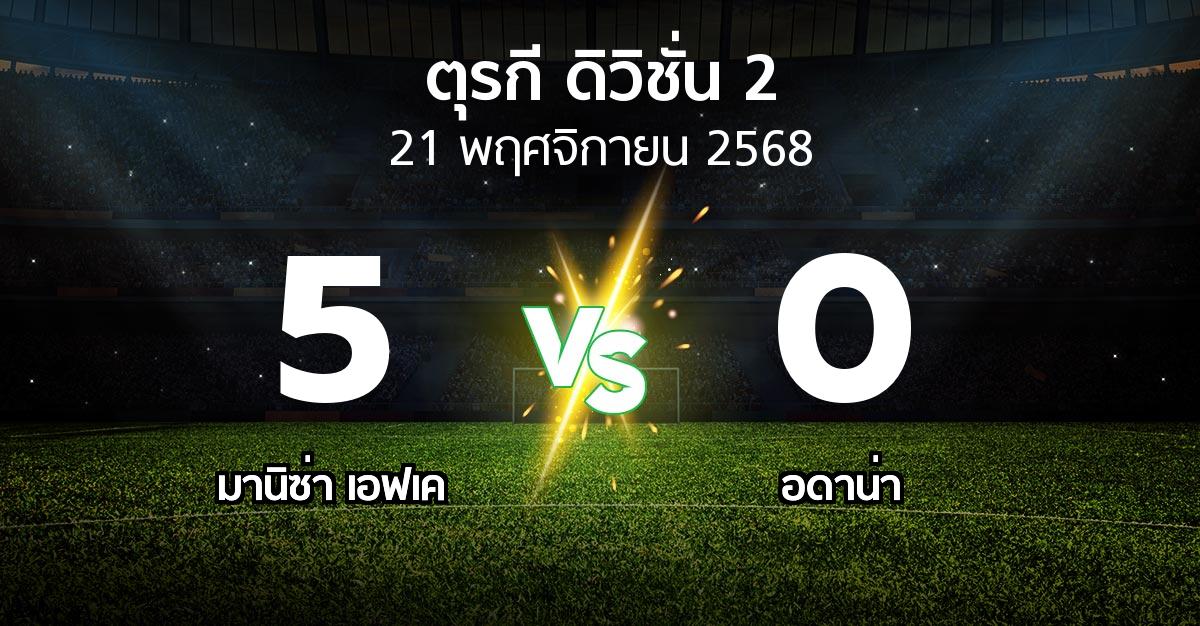 ผลบอล : มานิซ่า เอฟเค vs Demirs (ตุรกี-ดิวิชั่น-2 2025-2026)