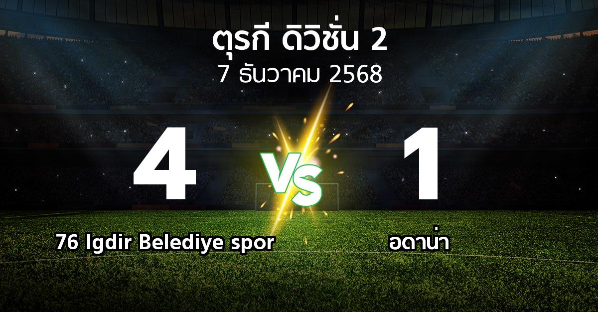ผลบอล : 76 Igdir Belediye spor vs Demirs (ตุรกี-ดิวิชั่น-2 2025-2026)