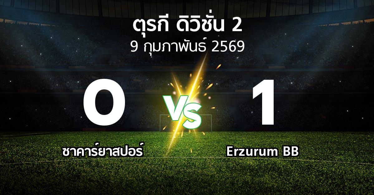 ผลบอล : ซาคาร์ยาสปอร์ vs Erzurum BB (ตุรกี-ดิวิชั่น-2 2025-2026)