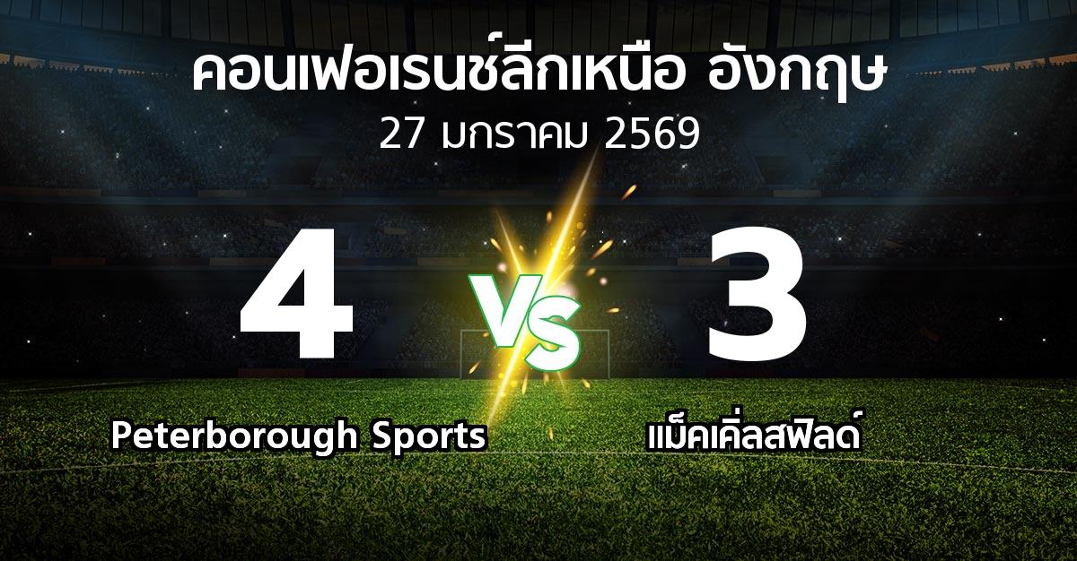 ผลบอล : Peterborough Sports vs แม็คเคิ่ลสฟิลด์ (คอนเฟอเรนช์ลีกเหนืออังกฤษ 2025-2026)