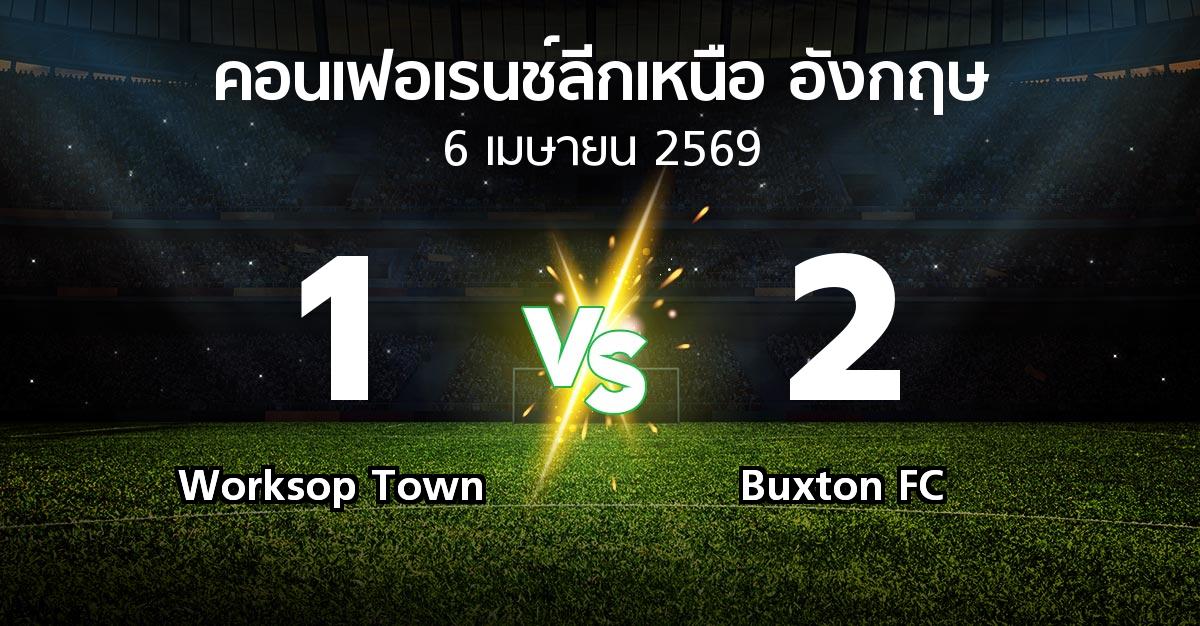 ผลบอล : Worksop Town vs Buxton FC (คอนเฟอเรนช์ลีกเหนืออังกฤษ 2025-2026)
