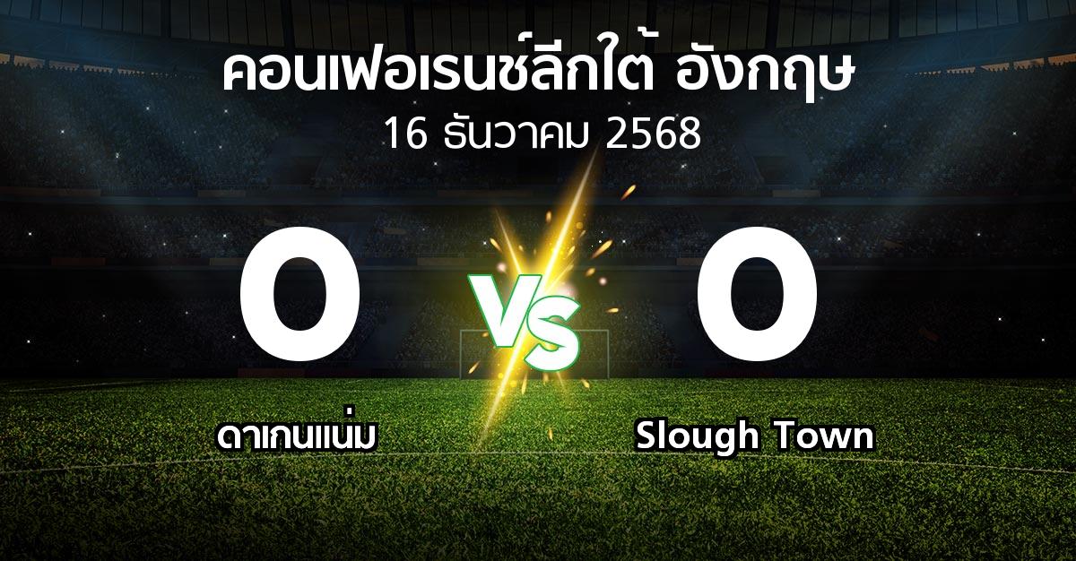 ผลบอล : ดาเกนแน่ม vs Slough Town (คอนเฟอเรนช์ลีกใต้อังกฤษ 2025-2026)