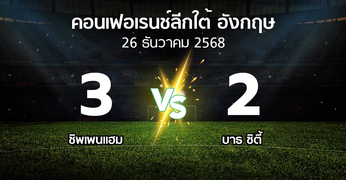 ผลบอล : ชิพเพนแฮม vs บาธ ซิตี้ (คอนเฟอเรนช์ลีกใต้อังกฤษ 2025-2026)