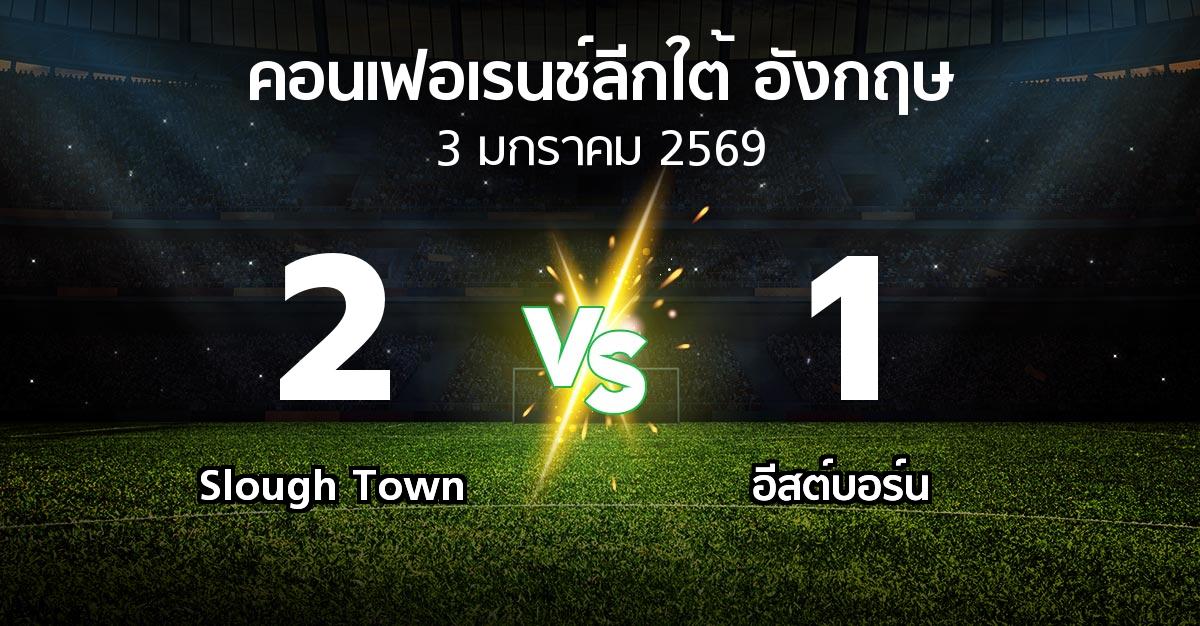 ผลบอล : Slough Town vs อีสต์บอร์น (คอนเฟอเรนช์ลีกใต้อังกฤษ 2025-2026)