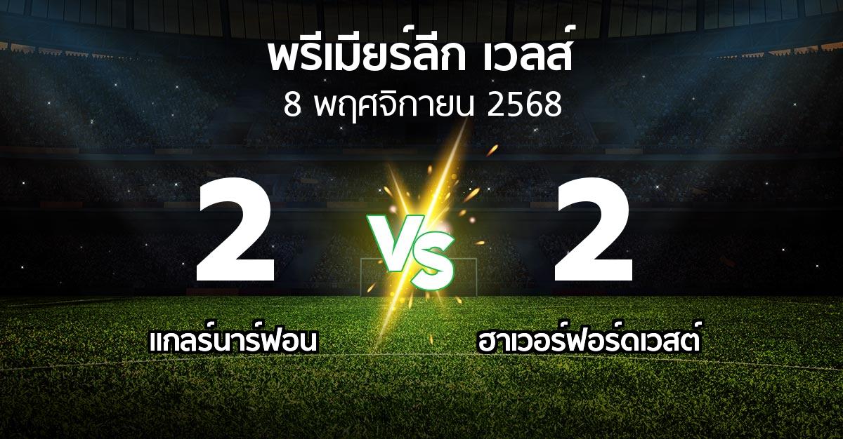 ผลบอล : แกลร์นาร์ฟอน vs ฮาเวอร์ฟอร์ดเวสต์ (พรีเมียร์ลีก-เวลส์ 2025-2026)