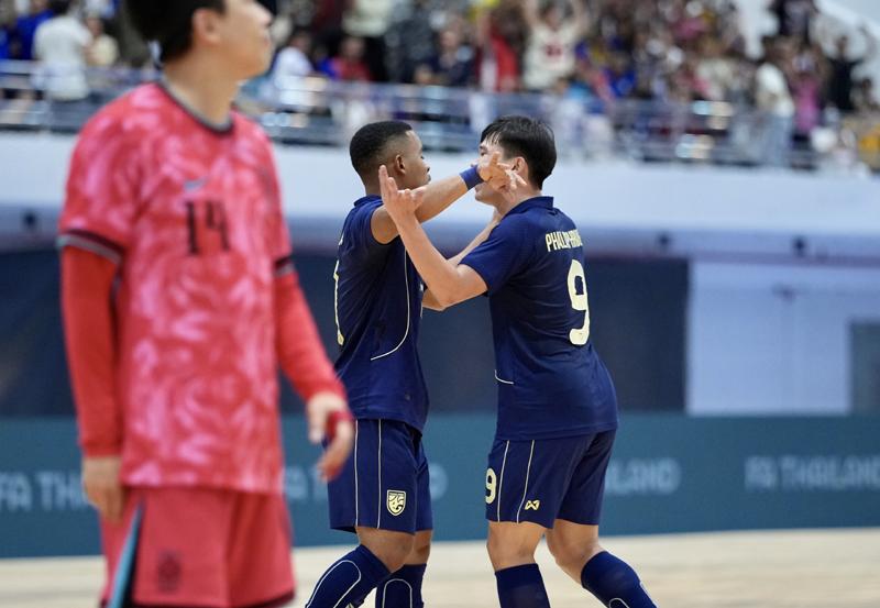 ทีมฟุตซอลไทยเจ๊าเกาหลีใต้ 2-2 ซิวแชมป์กลุ่มบี ลิ่วรอบสุดท้ายชิงแชมป์เอเชีย 2026