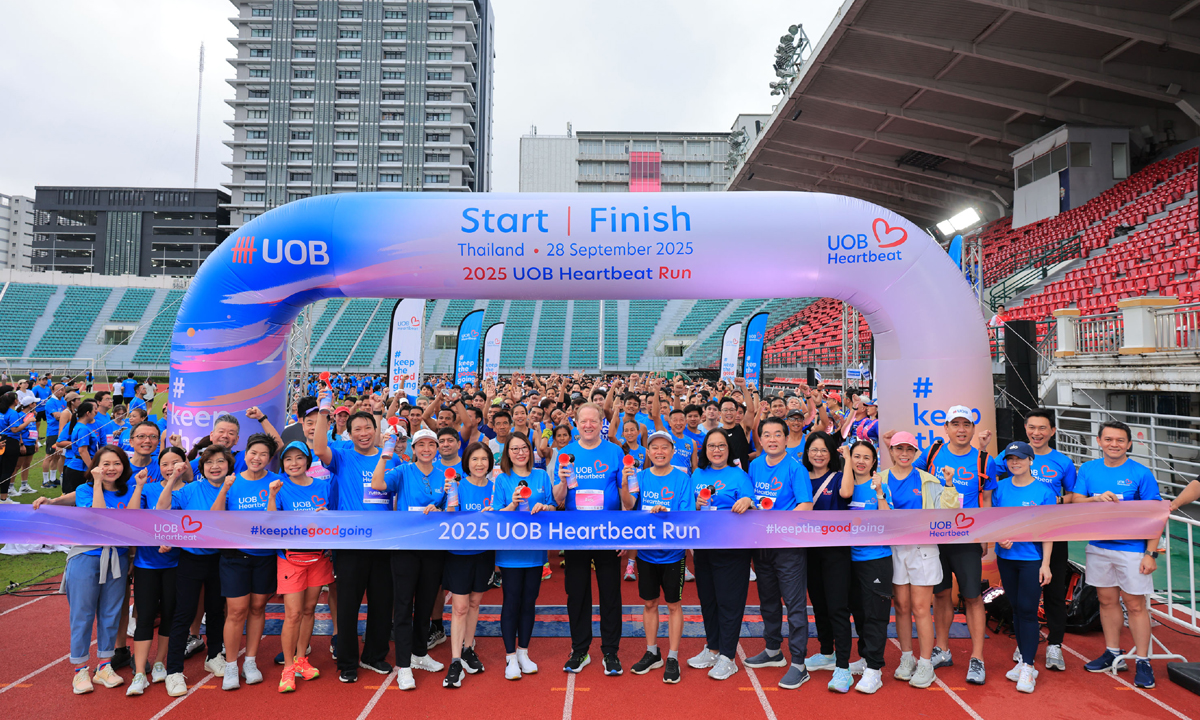 ยูโอบี ประเทศไทย จัด “2025 UOB Heartbeat Run” รวมพลังวิ่งเพื่อสังคม เพื่อการศึกษาของเด็กไทย