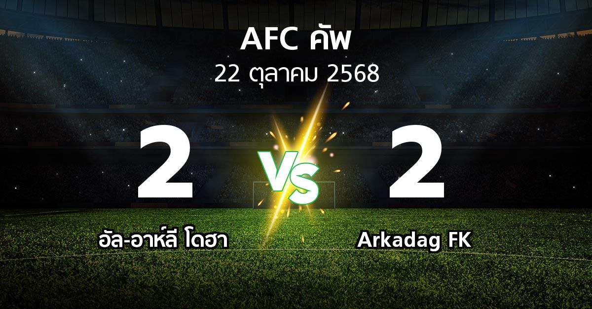 ผลบอล : อัล-อาห์ลี โดฮา vs Arkadag FK (เอเอฟซีคัพ 2025-2026)