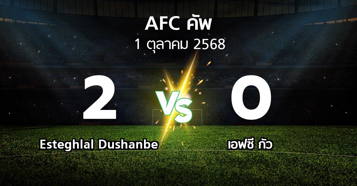 ผลบอล : Esteghlal Dushanbe vs เอฟซี กัว (เอเอฟซีคัพ 2025-2026)