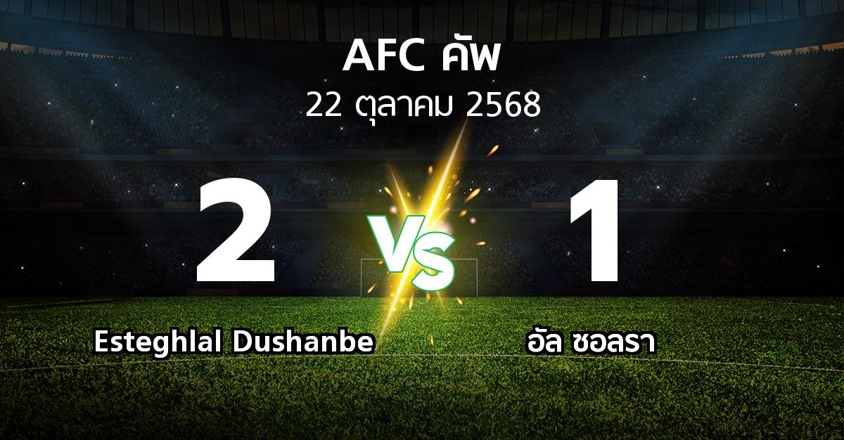 ผลบอล : Esteghlal Dushanbe vs อัล ซอลรา (เอเอฟซีคัพ 2025-2026)