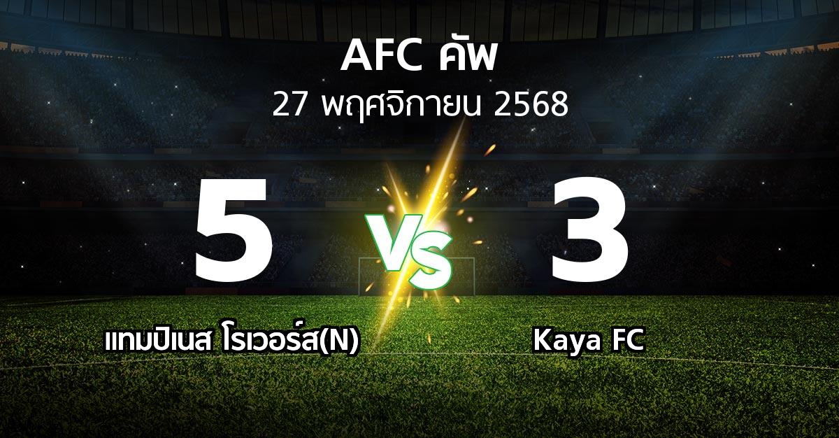 ผลบอล : แทมปิเนส โรเวอร์ส(N) vs Kaya FC (เอเอฟซีคัพ 2025-2026)