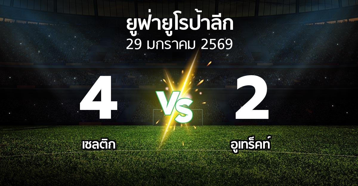 ผลบอล : เซลติก vs อูเทร็คท์ (ยูฟ่า ยูโรป้าลีก 2025-2026)