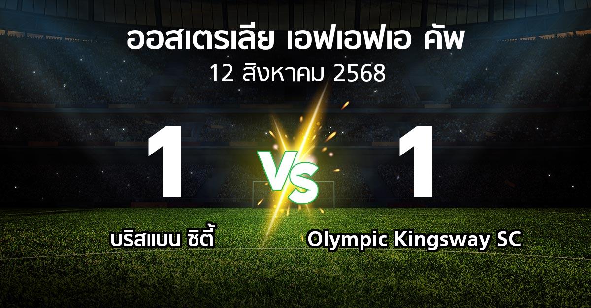 ผลบอล : บริสแบน ซิตี้ vs Olympic Kingsway SC (ออสเตรเลีย-เอฟเอฟเอ-คัพ 2025)