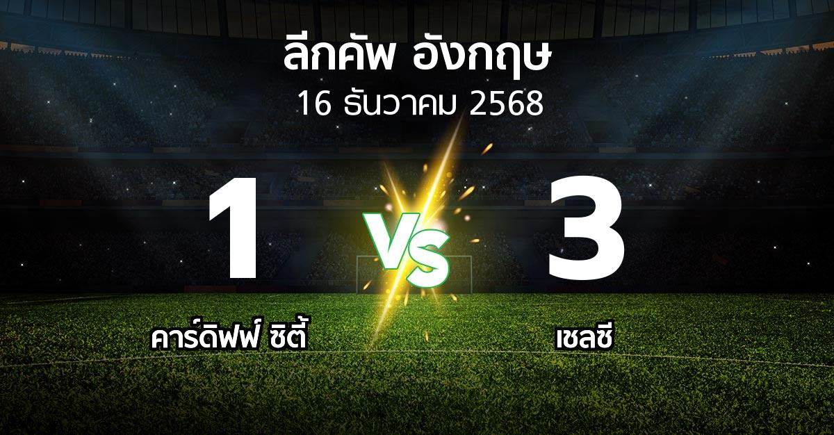 ผลบอล : คาร์ดิฟฟ์ ซิตี้ vs เชลซี (ลีกคัพ 2025-2026)