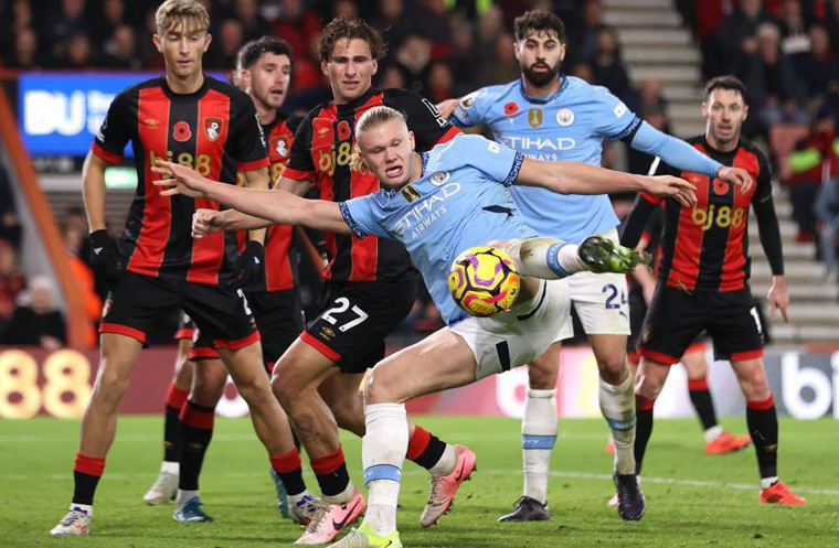 ดูบอลสด พรีเมียร์ลีก แมนซิตี้ พบ บอร์นมัธ