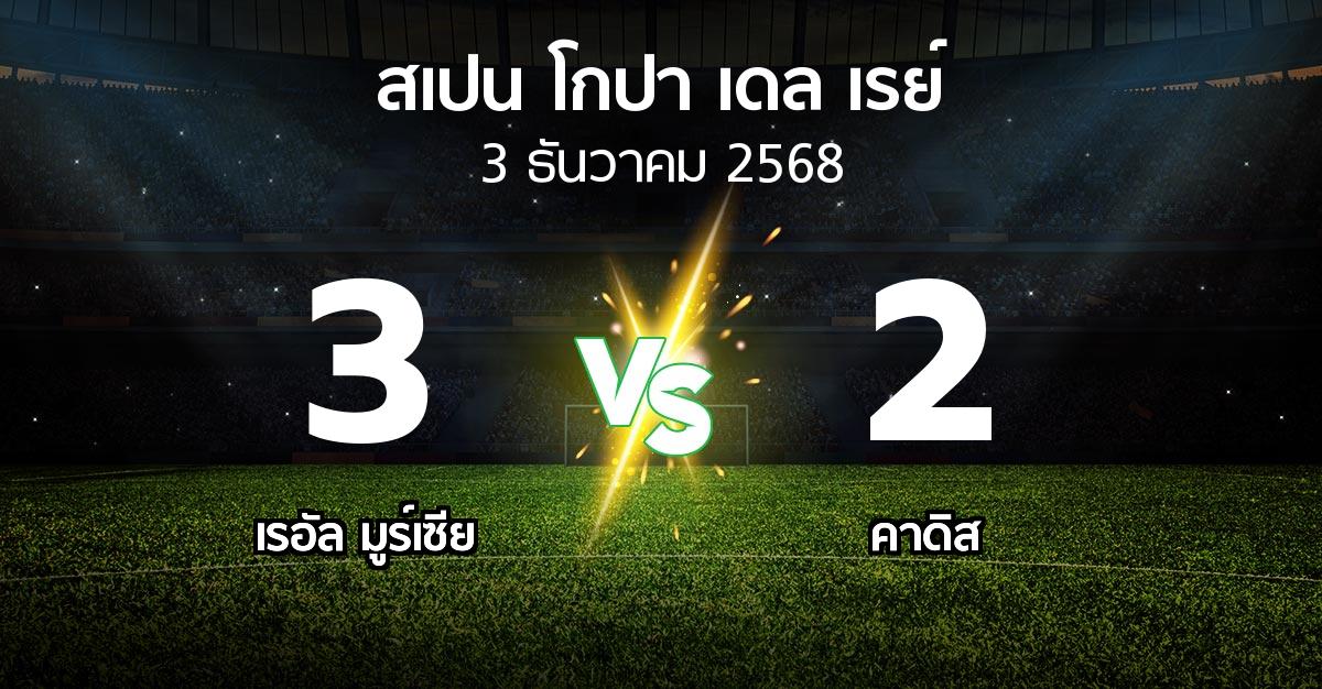 ผลบอล : เรอัล มูร์เซีย vs คาดิส (สเปน-โกปาเดลเรย์ 2025-2026)