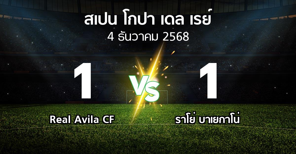 ผลบอล : Real Avila CF vs ราโย่ บาเยกาโน่ (สเปน-โกปาเดลเรย์ 2025-2026)